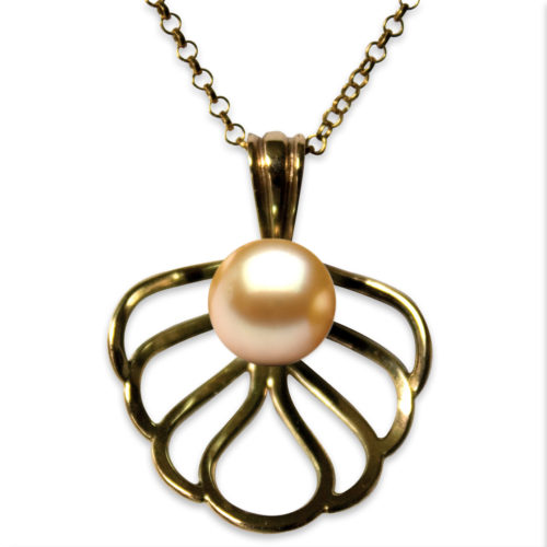 GOLDEN SOUTH SEA LARGE ROSE GOLD PURITY PENDANT