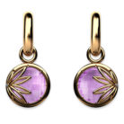 Enraptured Collection Amethyst 18K Gold Drop Earrings
