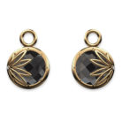 Enraptured Collection Onyx 18K Gold Earring Enhancers