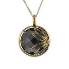 Enraptured Collection Onyx 18K Gold Pendant