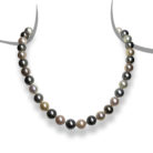 Cultured Tahitian & Freshwater Pearl Graduated Medley Necklace