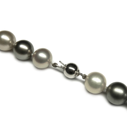 Cultured Tahitian & Freshwater Pearl Graduated Medley Necklace