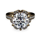 Tudor Rose 2ct Diamond 18K Gold Ring