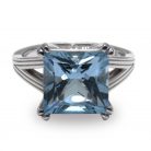 5.34ct Sky Blue Topaz 9K White Gold Ring